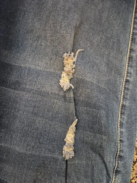 Women's High-Waisted Distressed Skinny Jeans Size 16 by Blue Turtle - Picture 8 of 12